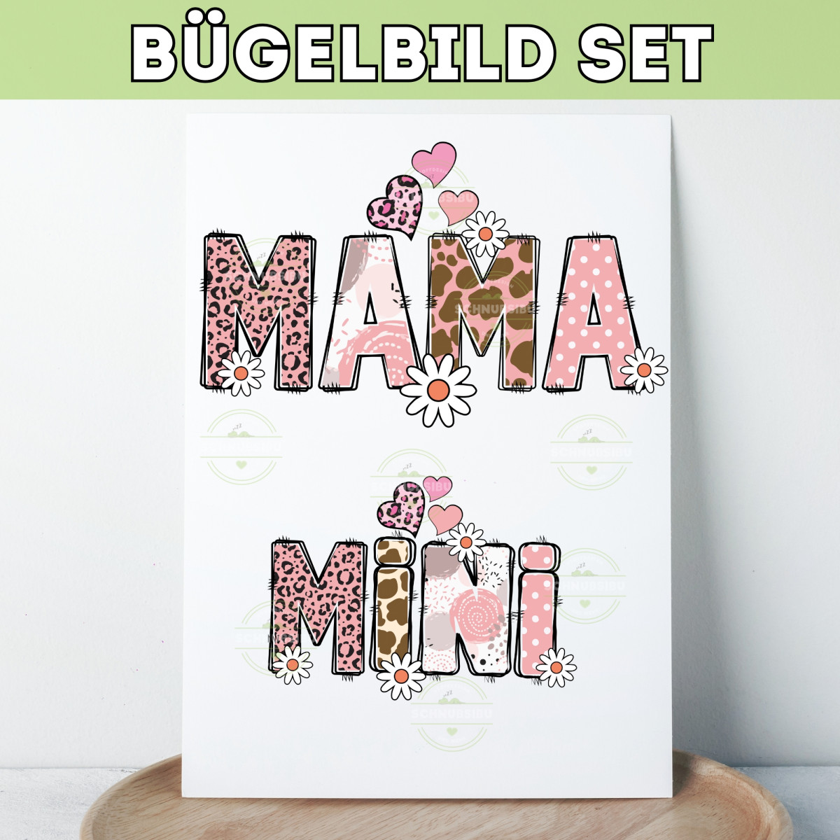 Bügelbild Muttertag - Mama Min